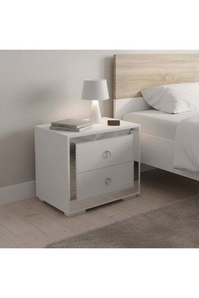 Danube Home Ezekiel Night Stand, Multifunctional Bedside Table, Space Saving ...