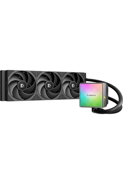 Generic نيكسورا 360 AIO مبرد سائل للمعالج، مضخة PWM، رأس مضخة ARGB، TDP 300 و...