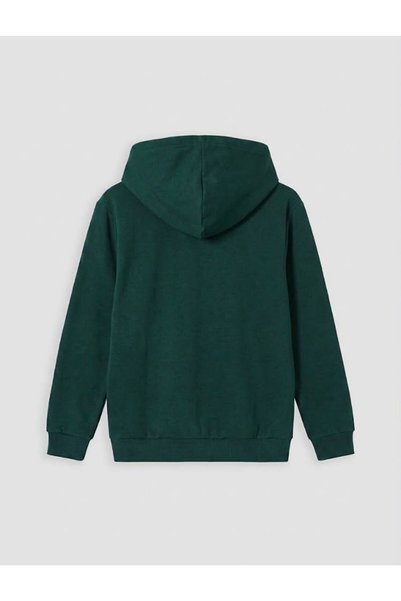 ZACHARIUZ Hooded Zippered 3 Thread Raster Children's Sweatshirt