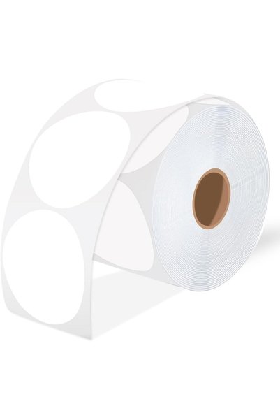 Alybrol 2 Inch Circle Thermal Sticker Labels, Self-Adhesive Round Direct Ther...