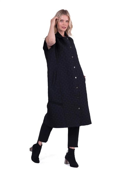 Invee 7099 Quilted Vest Black