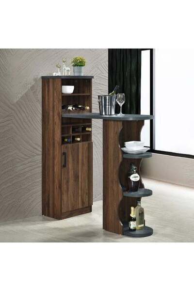Danube Home Andrei Wine Cabinet Sturdy Home Bar Organiser Cupboard Mod