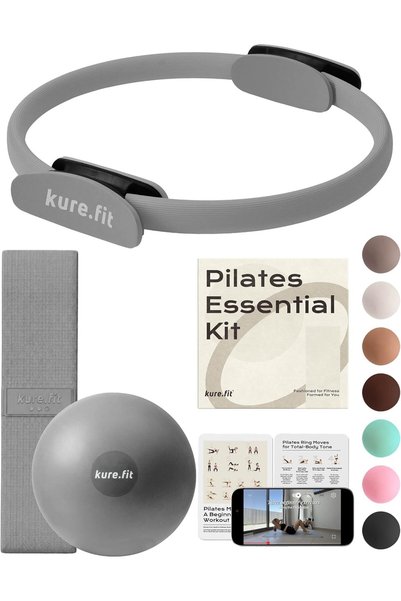 Generic Home Pilates Essentials Kit for Women مجموعة بيلاتس | Pilates Ring, M...