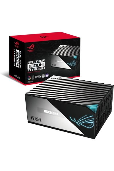 Generic مزود طاقة ROG THOR 1600W من التيتانيوم، معتمد بتصنيف Lambda A++، شاشة...