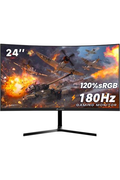 Generic 24 inch Curved Gaming Monitor 180Hz FHD(1920x1080) Display Screen