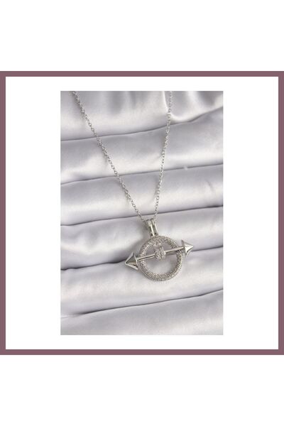 Generic Brand 316L Steel Silver Color Chain Zircon Stone Ring Model Women's N...