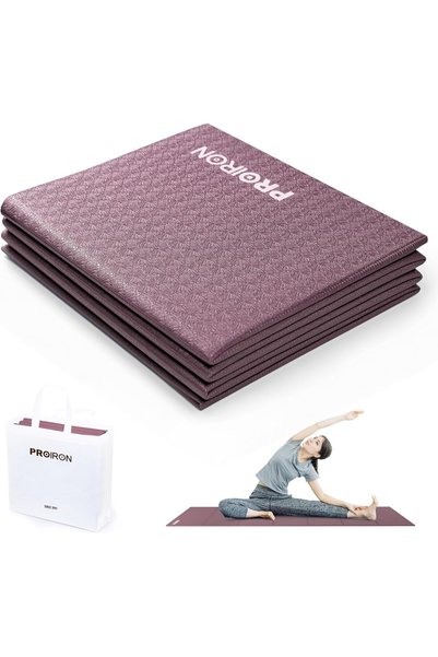 Generic Yoga Mat Folding Travel Exercise Mat Non Slip Double-Sided Profession...