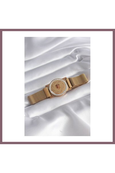 Generic Brand 316L Steel Gold Color Magnet Wicker Zircon Stone Quarter Model ...
