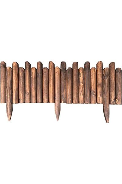 Generic Decorative Wooden Garden fence Interlocking Border Panels Garden Edgi...