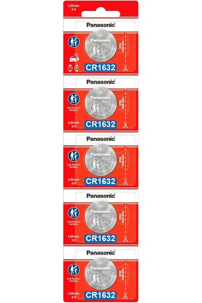 Generic بطارية ليثيوم على شكل عملة معدنية CR1632-4 CR1632 بجهد 3 فولت (عبوة م...