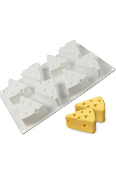 Generic قالب سيليكون للخبز على شكل جبنة، قالب سيليكون ثلاثي الأبعاد لخبز الكع...
