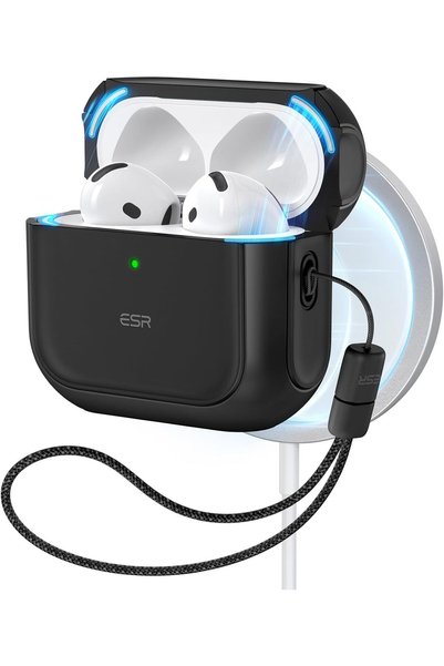 Generic for AirPods 5/4 Case (2026/2024), Compatible with MagSafe, Black