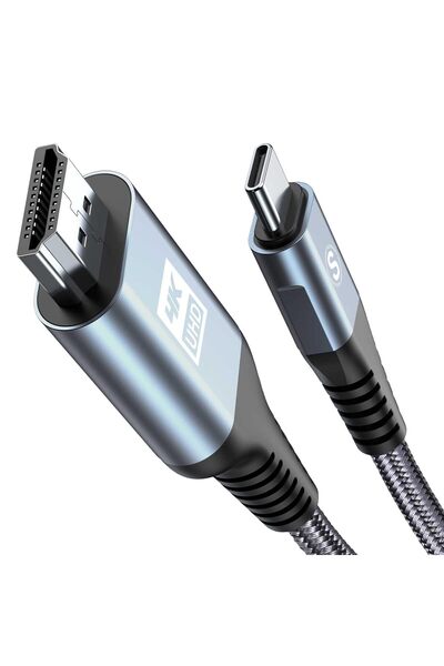 Generic كابل USB-C إلى HDMI بدقة 4K، طول 1.5 متر، [دقة 4K، سرعة عالية]، كابل ...