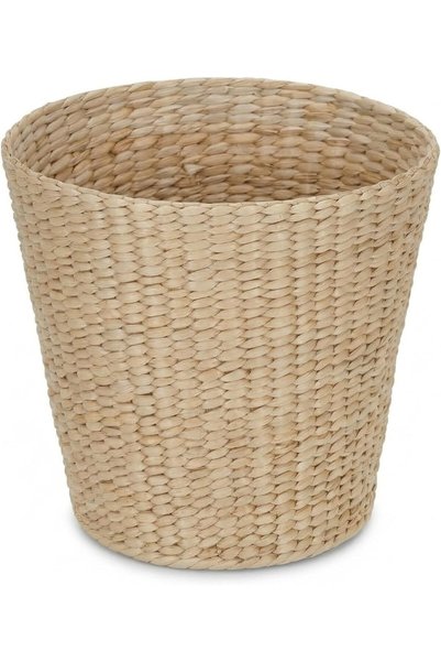 Generic ML-6634 Cattail and Paper Waste Basket, Cream, Tan