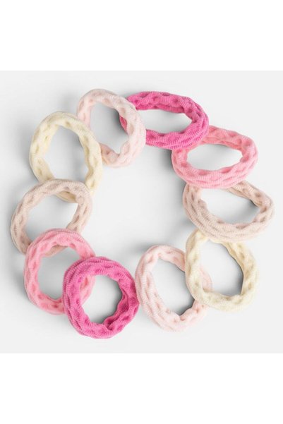 ANTBRO Set 10 Elastice de Păr Frotte cu Model Romburi în Culori Pastelate pen...