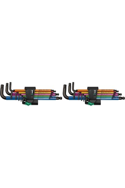 Generic 950 Spkl,9 Sm N Multicolor L-Key Set, Metric, Blacklaser, 9 Pieces - ...