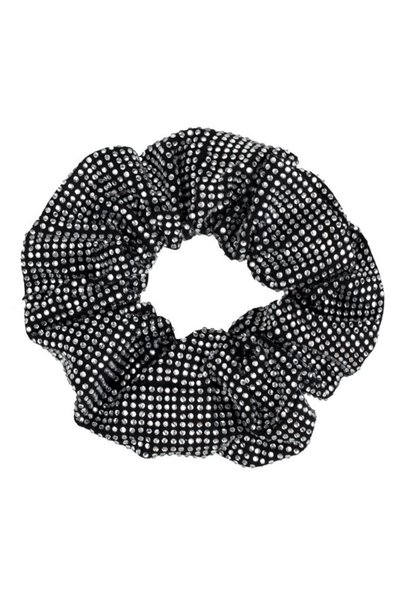 ANTBRO Elastic de Păr Textil Negru cu Strass Argintiu pentru Femei, ANTBRO®