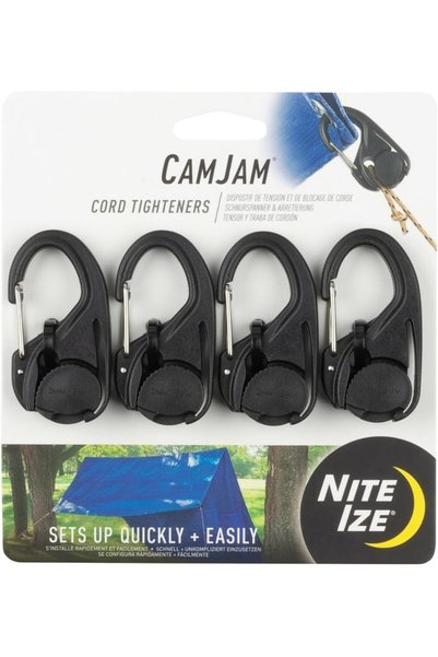 Generic NCJ-01-4R3 مشبك شد الحبال من كامجام مع مشبك كارابينر، عبوة من 4 قطع، ...