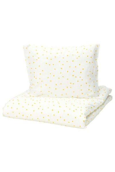 IKEA BARNDRÖM çocuk nevresim takımı, beyaz-sarı, 150x200/50x60 cm