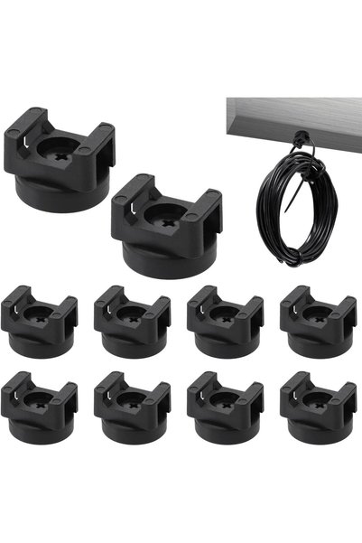 Generic 10 Pcs Magnetic Cable Tie Mounts, Strong Magnet Base Holders for Zip ...