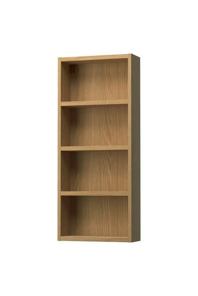 IKEA HAGAÅN açık banyo duvar dolabı, meşe görünümlü, 40x15x95 cm