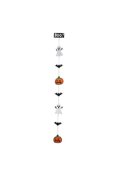 ANTBRO Ghirlandă Decorativă de Halloween BOO cu Dovleci, Fantome și Păianjeni...