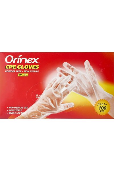 Generic CPE GLOVES POWDER FREE NON STERILE (XL) 100 PCS