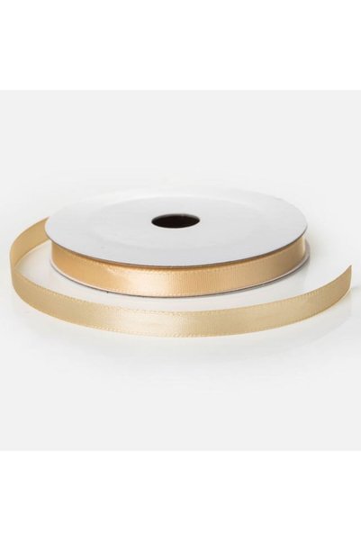 ANTBRO Bandă Satinată Bej 10m x 0.6cm, Panglică Îngustă pentru Ambalat Cadour...