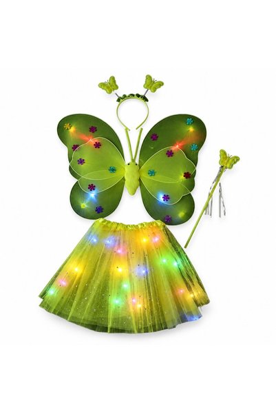 The Hub Costum Fluturas cu Aripi Modelabile Luminoase pentru Copii, Fusta din...