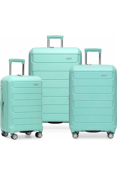 Traveler's Choice حقيبة سفر باغوسا غير قابلة للتلف ذات هيكل صلب قابل للتوسيع ...