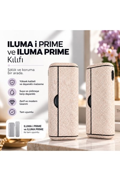 YuumiCo Bej Parıltılı Iluma i Prime ve Iluma Prime Kılıfı ve Kapağı - Iqos Il...