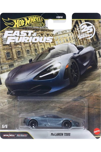 HOT WHEELS Premium Fast & Furious 25. Yıl McLaren 720S 5/5 HNW46 Metal Model ...