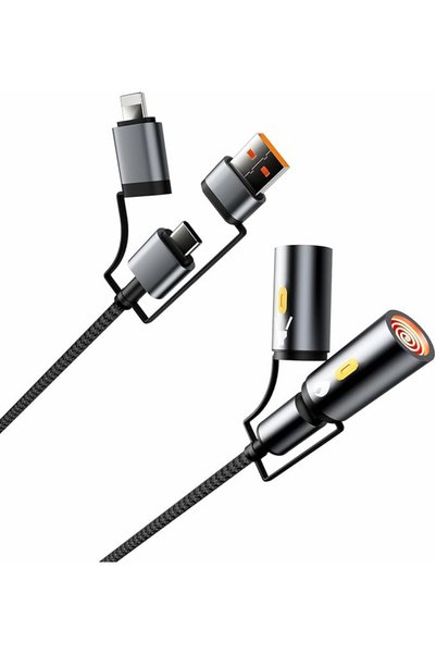 NALACAL كابل شحن متعدد USB-C، مع ولاعة بدون لهب للتخييم والإضاءة، كابل USB-C ...