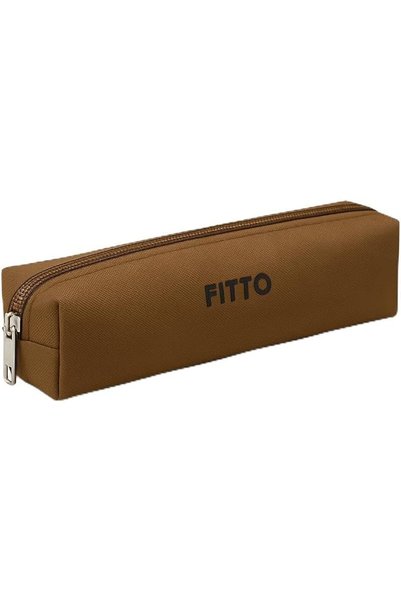 fitto حافظة أقلام 20×6.5×11 سم زرقاء - منظم مدمج للمدرسة والمكتب والسفر