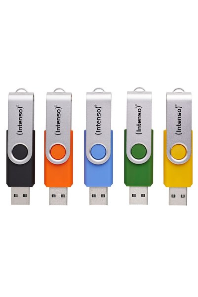 Intenso 1x5 Office Line 16GB USB Stick 3.2 Πολύχρωμο Πολυσυσκευασία