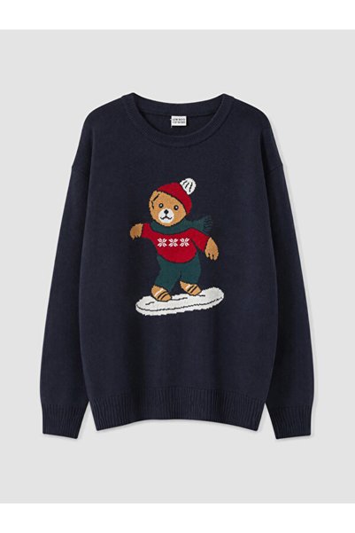 LC Waikiki Esvab • Modern & Distinctive Cute Teddy Bear Embroidered Boys' Kni...