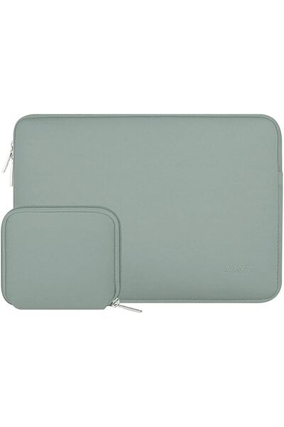 Mosiso 13.3 inch Laptop Case Neoprene Sleeve with Small Bag, Light Gray