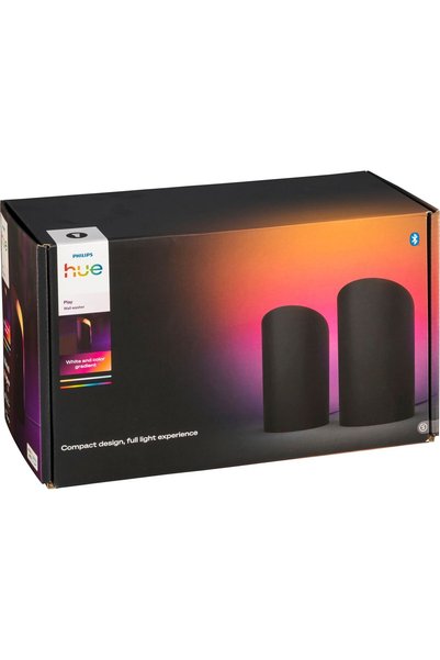 Philips Hue Play Συσκευή Καθαρισμού Τοίχου Διπλό Πακέτο Μαύρο