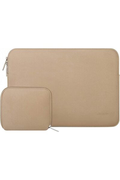 Mosiso 13.3 inch Laptop Case Neoprene Sleeve with Small Bag, Light Gray