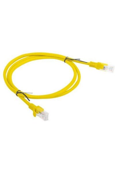 Lanberg Καλώδιο Δικτύωσης Κίτρινο 1 μ. Cat6 U/Utp (UTP) - (PCU6-10CC-0100-Y)