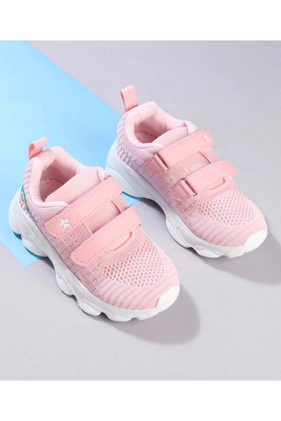 Cute Walk by Babyhug Velcro Closure Solid Color Sneaker - Pink