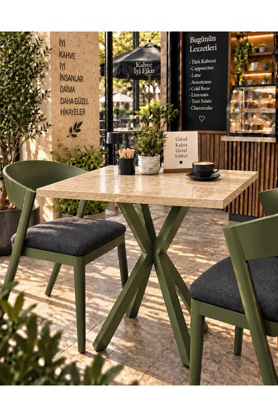 Stella luce Kalınlaştırmalı Mutfak Cafe Balkon Bahçe Restoran Yemek Masası 70...