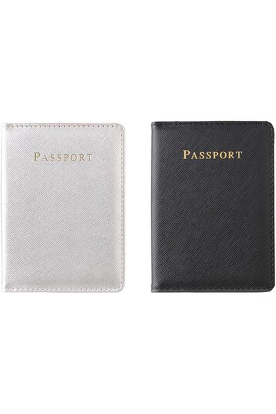 SWIUKPHE 2 Pcs Bridal Passport Covers, Holder Leather Passport And Holder Com...