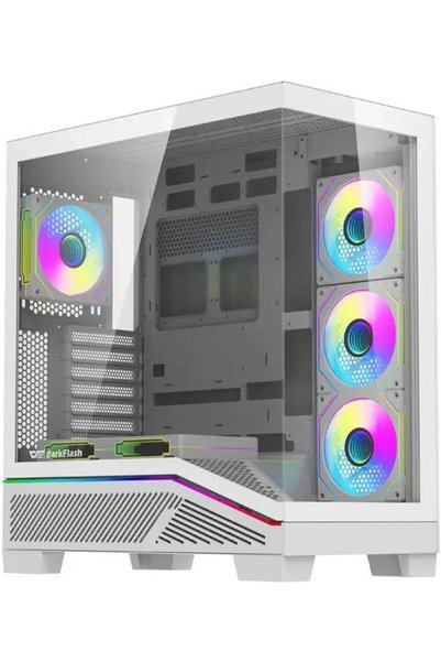 Dark Flash Darkflash Θήκη υπολογιστή K430 + ανεμιστήρες (λευκά) - (K430 Λευκό...