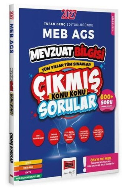 Yargı Yayınları Yargı 2027 MEB-AGS Mevzuat Bilgisi Çıkmış Sorular Çözümlü - T...