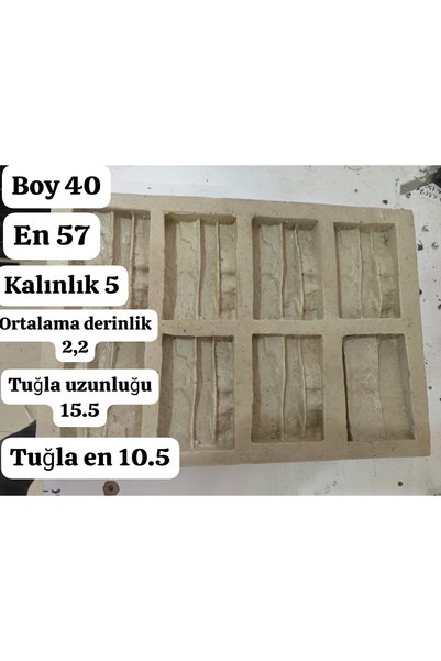 Silikon Dekoratif Tuğla Kalıbı - Esnek Duvar Kaplama Mermer / Alçı Tuğla Kalıbı taş kalıbı