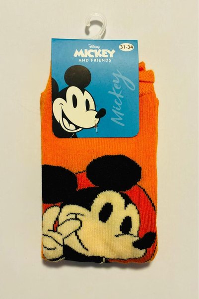 Mickey Mouse جوارب قطنية مرخصة للأولاد والبنات، جوارب يومية، جوارب هدايا منقو...