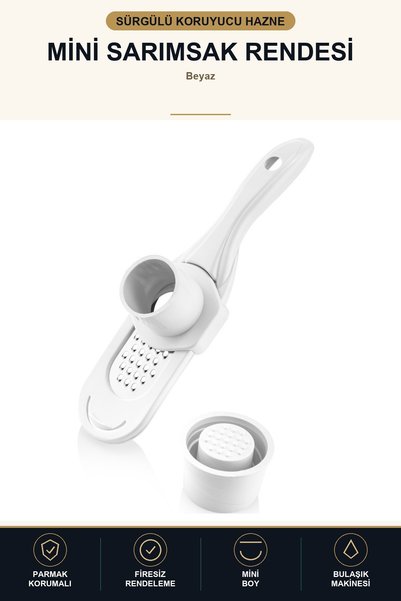 viracasa Mini Garlic Grater with Sliding Protector Ginger Chocolate Grater wi...