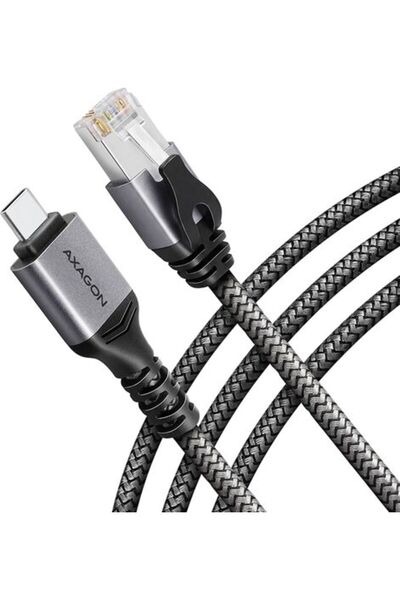 Axagon Adaptor retea ADE-CM50, USB-C la Gigabit Ethernet RJ-45, cu cablu CAT6...