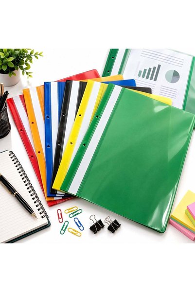 Reduceri Engros File with Rail, 30x23cm Plastic 12/set Different Colors